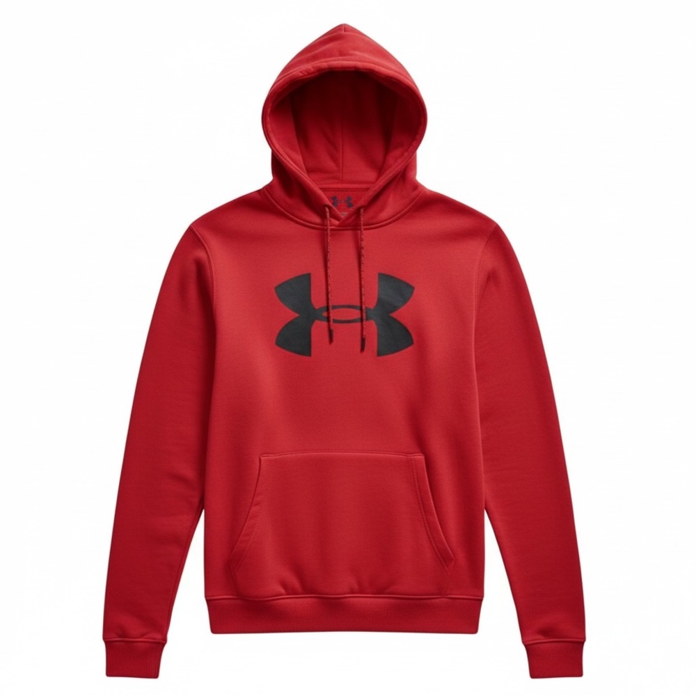 Under Armour fleece hoodie with big logo. Size medium GUC